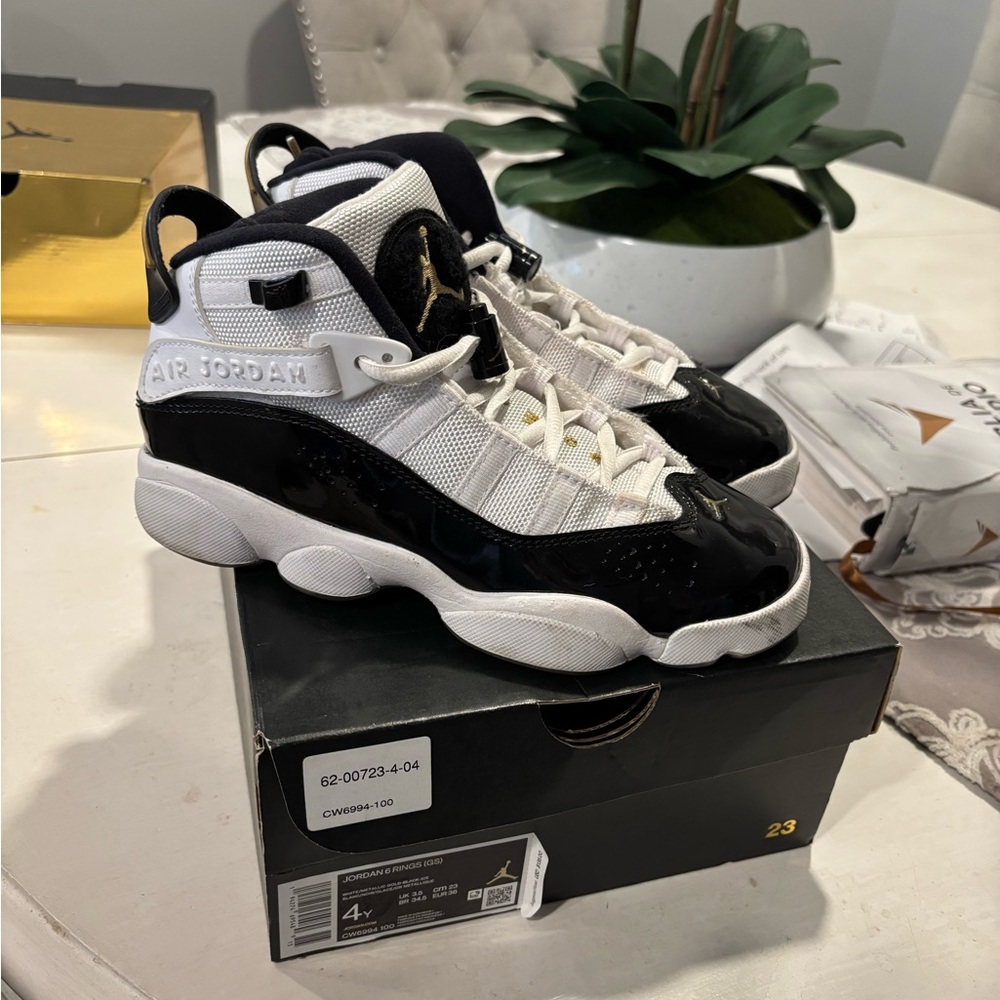 Jordan Retro Black and White Sneakers